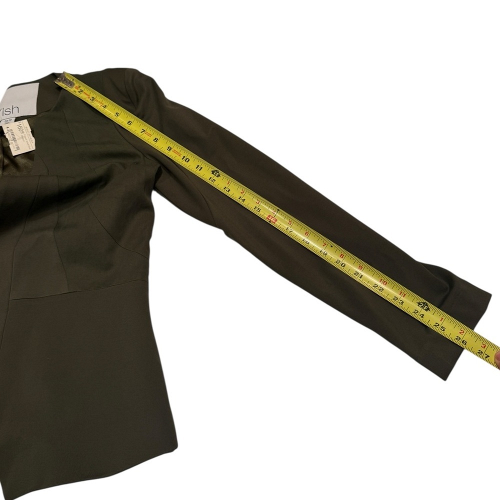 Wish Australia Persuit Jacket Olive Green Blazer Career Jacket Size Aus 12 NWT - Picture 16 of 16
